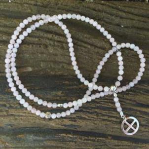 Rose Quartz Paidirean / Universal Cross